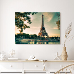 Obraz na płótnie Wieża Eiffela, Paryż, Francja