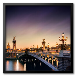 Obraz w ramie Most Aleksandra III w Paryżu