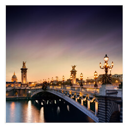 Plakat samoprzylepny Most Aleksandra III w Paryżu