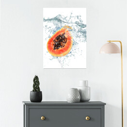 Plakat Papaja wpadająca do wody