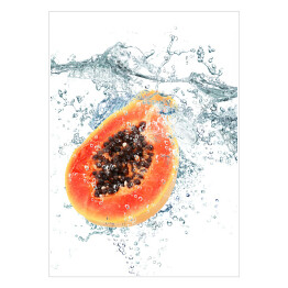 Plakat Papaja wpadająca do wody