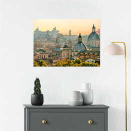 Plakat Panorama Rzymu, Włochy