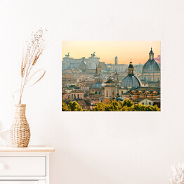 Plakat samoprzylepny Panorama Rzymu, Włochy