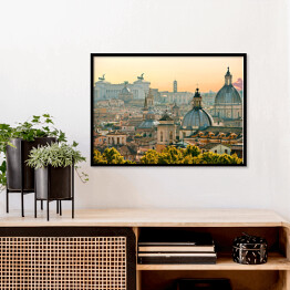 Plakat w ramie Panorama Rzymu, Włochy