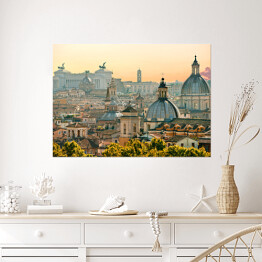 Plakat Panorama Rzymu, Włochy