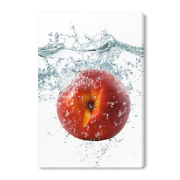 Obraz na płótnie Jabłko wpadające do wody