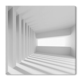 Obraz na płótnie Światło wpadające do białego pomieszczenia 3D