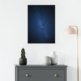 Plakat samoprzylepny Galaktyka w ciemnych barwach