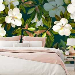 Fototapeta Florystyczna kompozycja z magnoliami