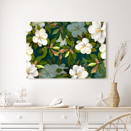 Obraz na płótnie Florystyczna kompozycja z magnoliami
