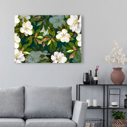 Obraz na płótnie Florystyczna kompozycja z magnoliami