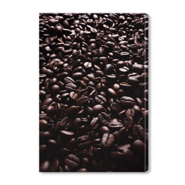 Obraz na płótnie Ciemne ziarna kawy