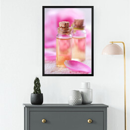 Obraz w ramie Różane olejki eteryczne do aromaterapii