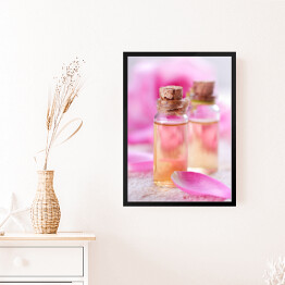 Obraz w ramie Różane olejki eteryczne do aromaterapii