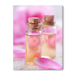 Obraz na płótnie Różane olejki eteryczne do aromaterapii