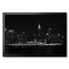 Obraz w ramie Manhattan nocą