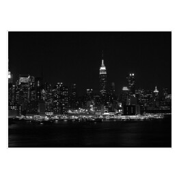Plakat samoprzylepny Manhattan nocą