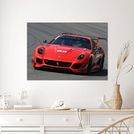 Plakat Czerwony sportowy samochód Ferrari FXX-K Evo