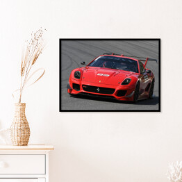 Plakat w ramie Czerwony sportowy samochód Ferrari FXX-K Evo