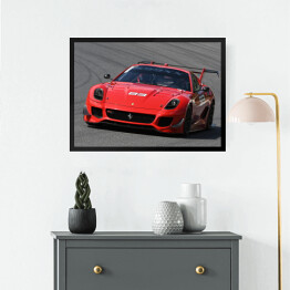 Obraz w ramie Czerwony sportowy samochód Ferrari FXX-K Evo