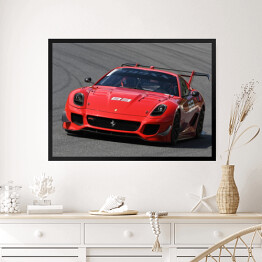 Obraz w ramie Czerwony sportowy samochód Ferrari FXX-K Evo