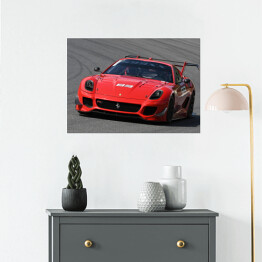 Plakat samoprzylepny Czerwony sportowy samochód Ferrari FXX-K Evo