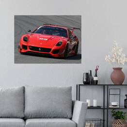 Plakat samoprzylepny Czerwony sportowy samochód Ferrari FXX-K Evo