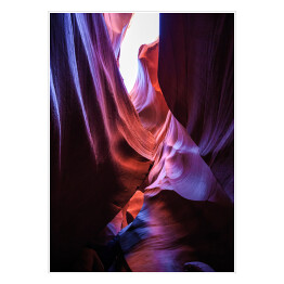 Plakat Wnętrze jaskini piaskowca na pustyni, Arizona
