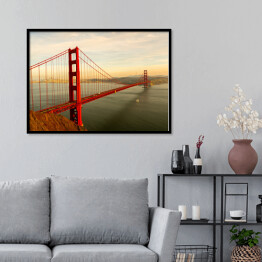 Plakat w ramie Most Golden Gate, San Francisco