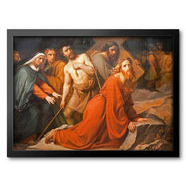 Obraz w ramie Jezus pod krzyżem