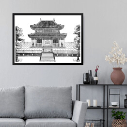 Obraz w ramie Pomnik Konfucjusza