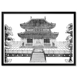 Plakat w ramie Pomnik Konfucjusza