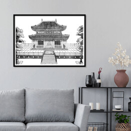 Plakat w ramie Pomnik Konfucjusza