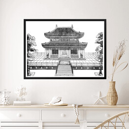 Obraz w ramie Pomnik Konfucjusza