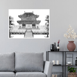 Plakat samoprzylepny Pomnik Konfucjusza