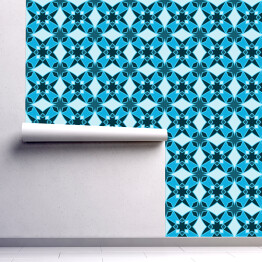 Tapeta samoprzylepna w rolce Mozaika w odcieniach koloru niebieskiego