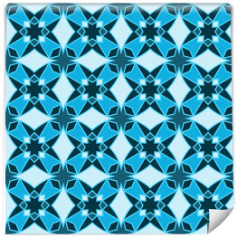 Tapeta winylowa zmywalna w rolce Mozaika w odcieniach koloru niebieskiego