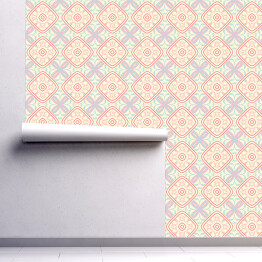Tapeta samoprzylepna w rolce Elegancka mozaika w pastelowych barwach