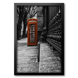 Obraz w ramie Butka telefoniczna w londyńskim stylu