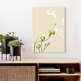 Obraz na płótnie Żółty dziki kwiat
