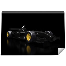 Fototapeta Samochód Formuły 1 na czarnym tle