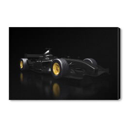 Samochód Formuły 1 na czarnym tle