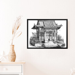 Obraz w ramie Świątynia azjatycka