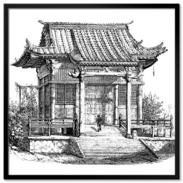Plakat w ramie Świątynia azjatycka
