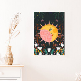 Słońce w kwiatach - mistyczna karta tarota