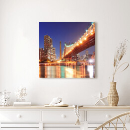 Obraz na płótnie Widok na most Queensboro oraz na Manhattan