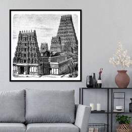 Plakat w ramie Indie - świątynie