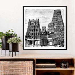 Obraz w ramie Indie - świątynie