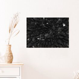 Czarne tło - nieregularna powierzchnia 3D