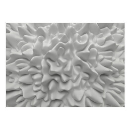 Faliste białe tło w 3D